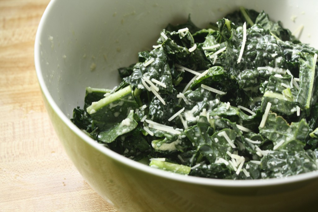 SALAD RECIPES- Kale Caesar Salad