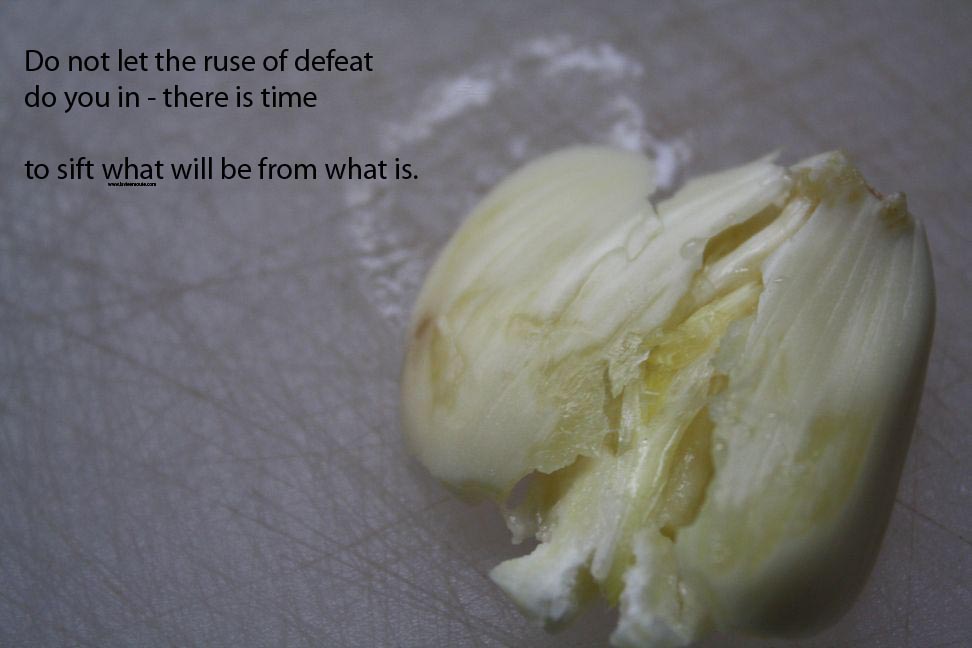 do not let the ruse of defeat pull you in