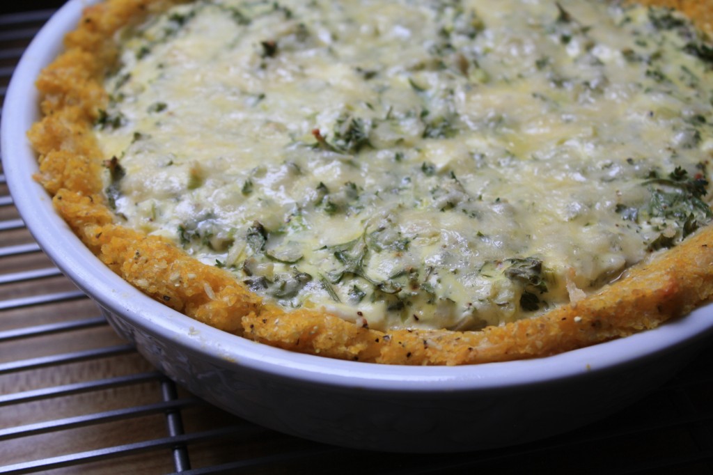 Artichoke-Rosemary Tart with Polenta Crust from Ancient Grains for Modern Meals