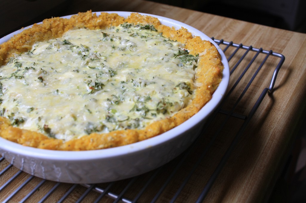 Artichoke-Rosemary Tart with Polenta Crust from Ancient Grains for Modern Meals