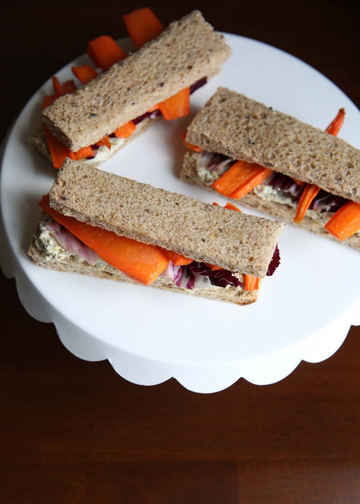 Roasted Carrot Finger Sandwiches - anneliesz