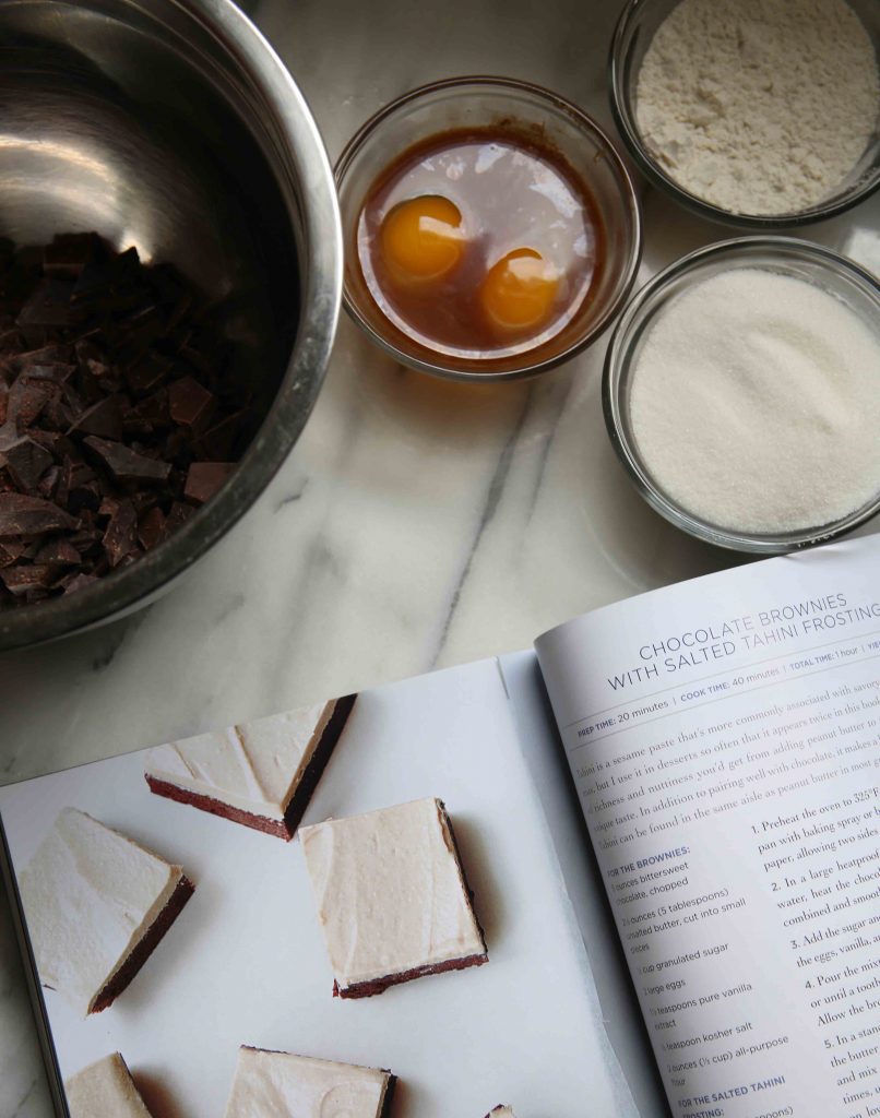 Jennifer Farley's Chocolate Brownies with Salted Tahini Frosting