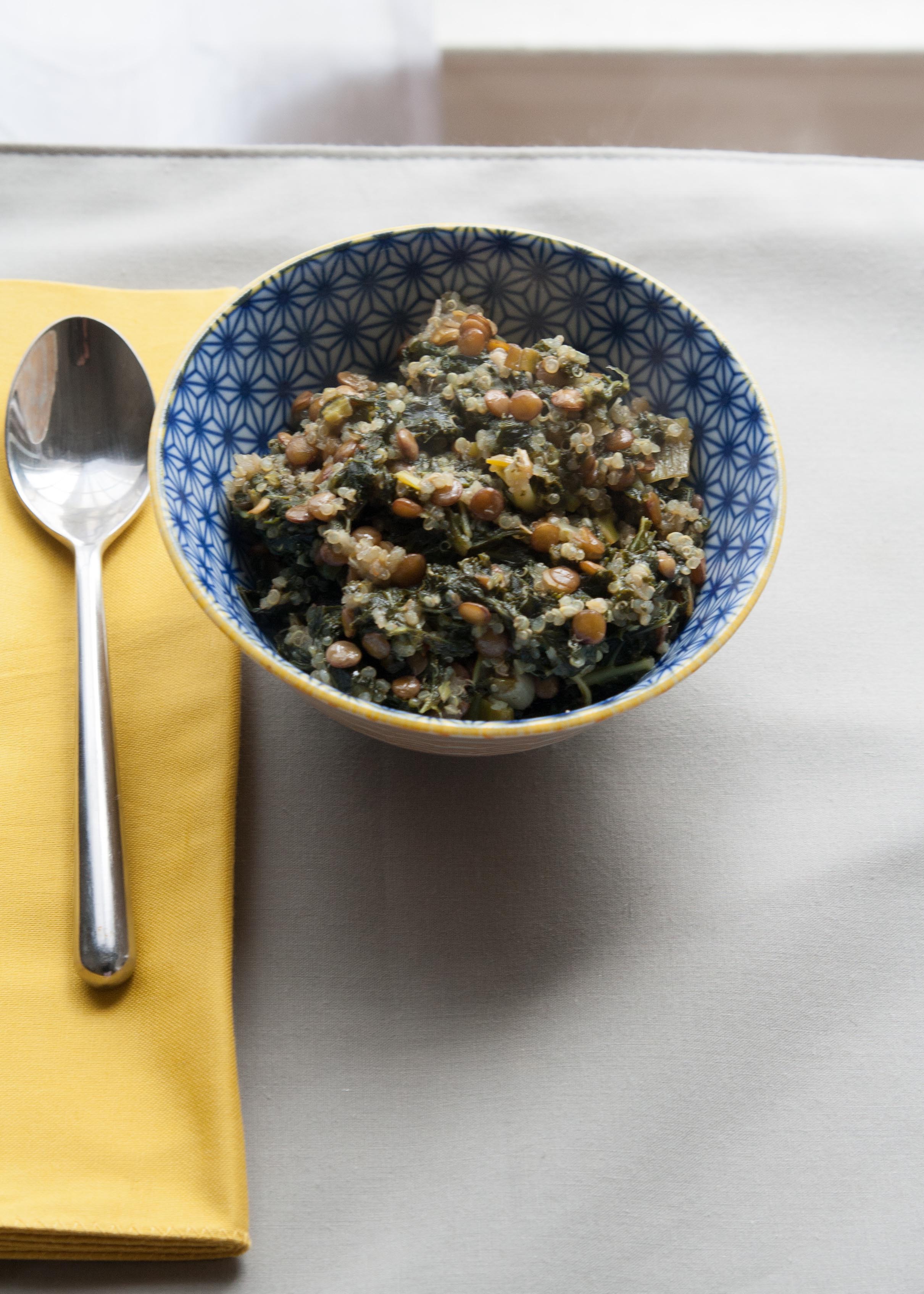 Lentil Quinoa with Kale -0958