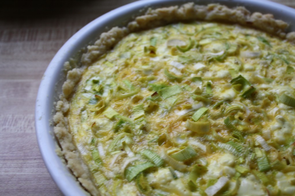 BRUNCH RECIPES- Leek and Goat Cheese Quiche