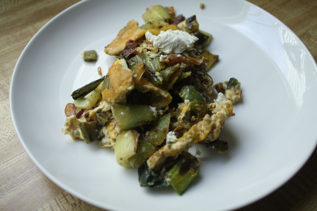 BRUNCH RECIPES- Bok Choy Bell Scramble