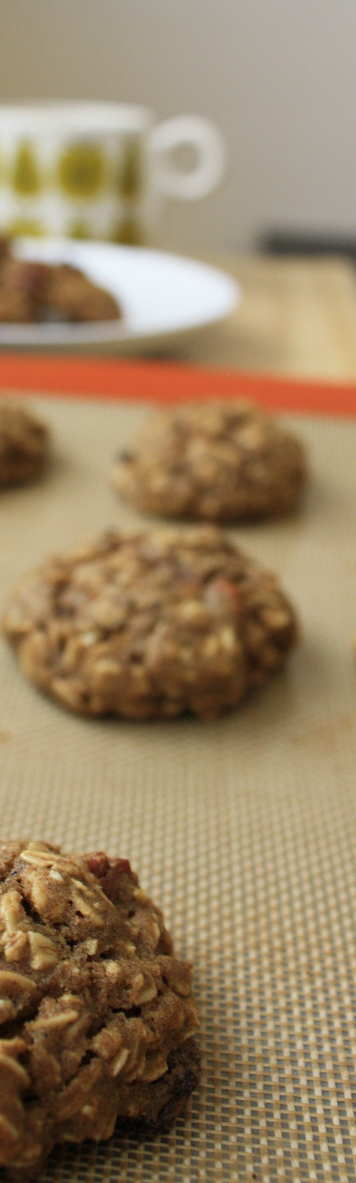 DESSERT RECIPES- Spiced Oatmeal Pumpkin Pecan Cookies