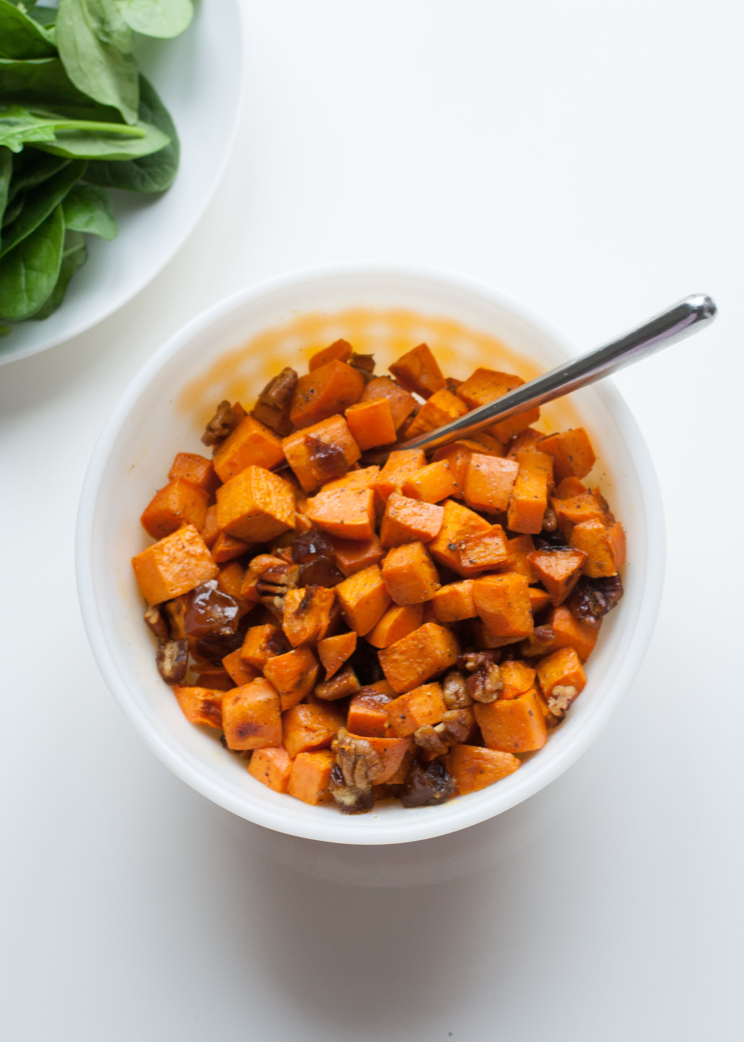 Roasted Sweet Potatoes with Dates and Pecans