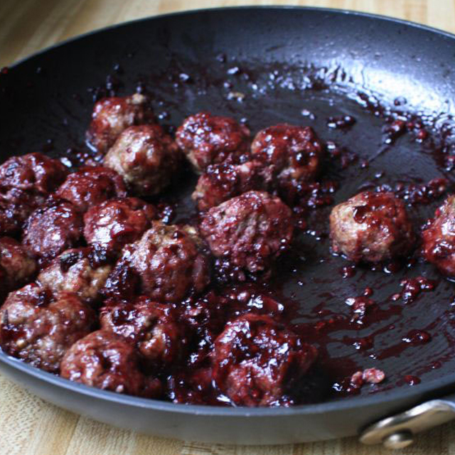blackberry sage meatballs