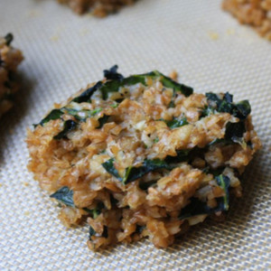 bulgur collard cakes