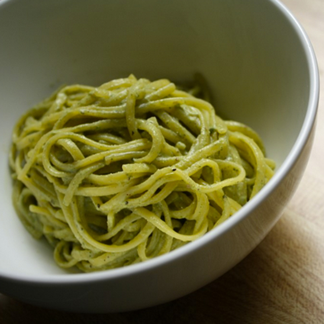 pesto noodles