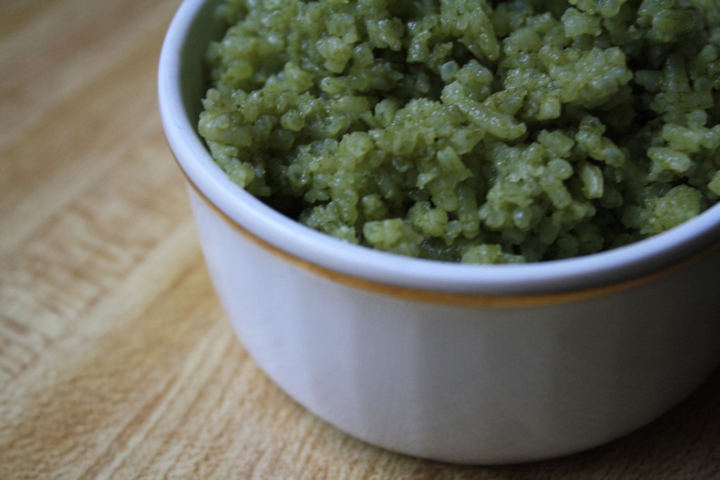 SIDE DISH RECIPES- green-tea-coconut-rice