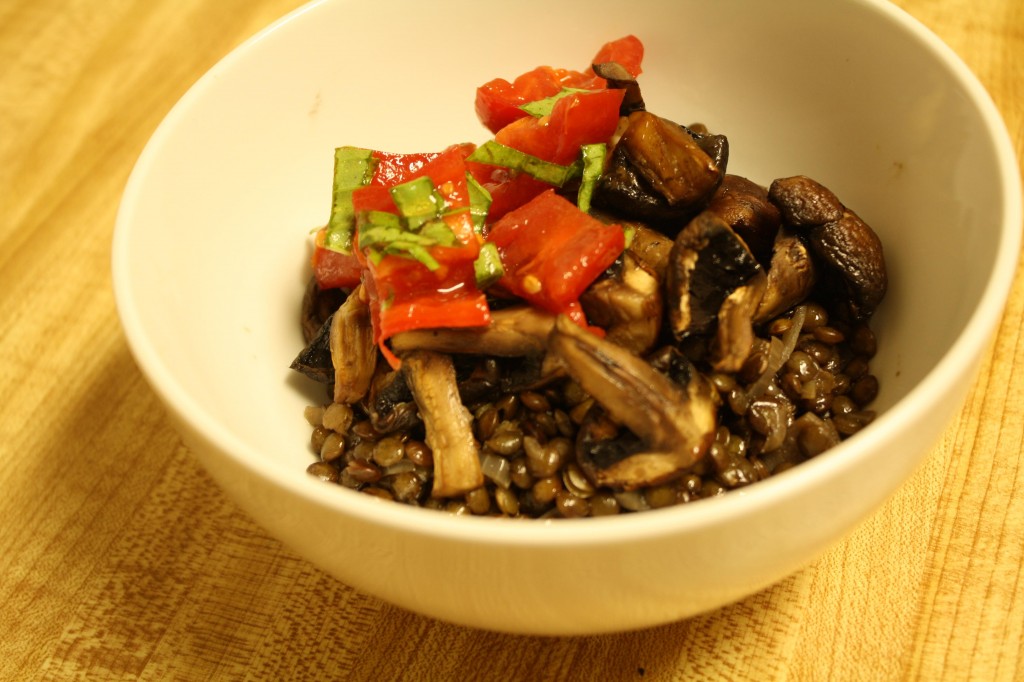 Spanish Lentil and Mushroom Stew