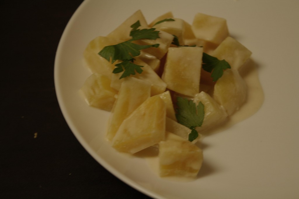 An Edible Mosaic- Beet Salad with Tahini Dressing