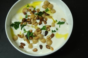 An Edible Mosaic- Creamy Chickpea and Yogurt Casserole