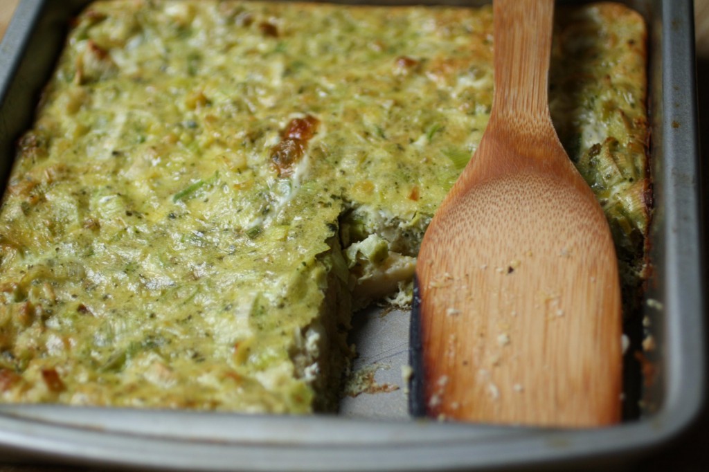 Pesto Polenta Breakfast Bake The Food Poet