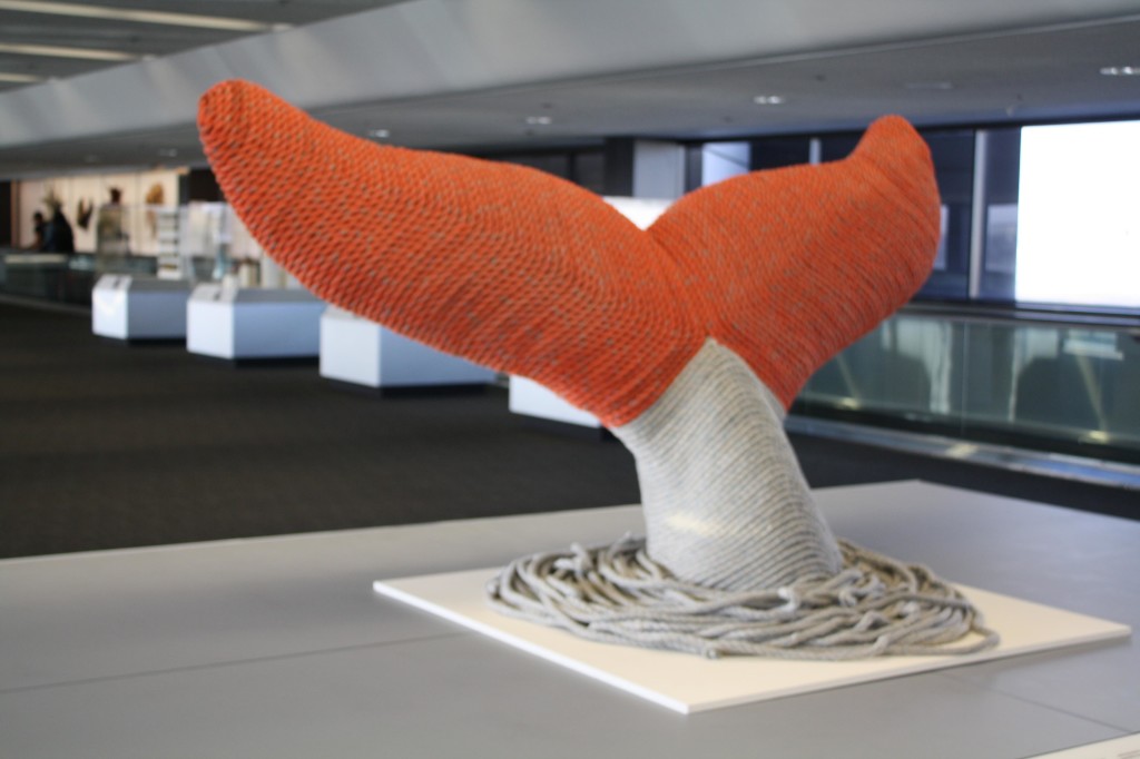 Found Object Art_Rope Whale Tail_Ethan Estess_Art of Recology_SFO | The Food Poet