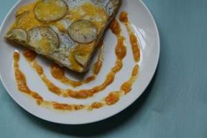 Baked Tortilla Espanola with Sungold Tomato Salsa