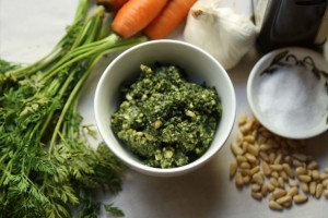 Carrot Top Pesto | The Food Poet