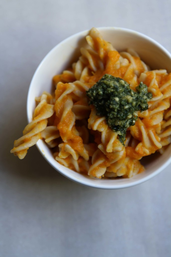 Fusili in Carrot Sauce with Carrot Top Pesto | Annelies Zijderveld