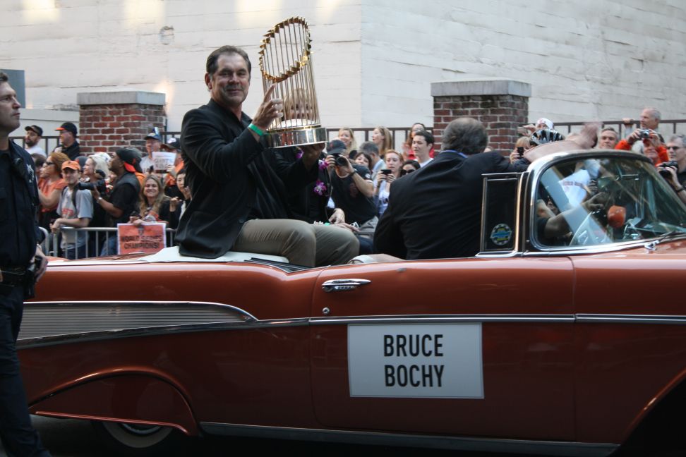 baseball poetry - bruce bochy 2010 world series parade san francisco giants