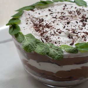 chocolate mint trifle