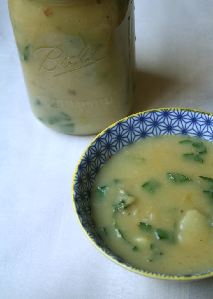 Potato Leek Bok Choy Soup