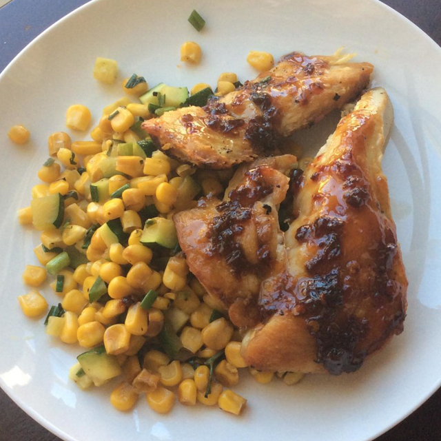 spicy sweet tea glazed chicken