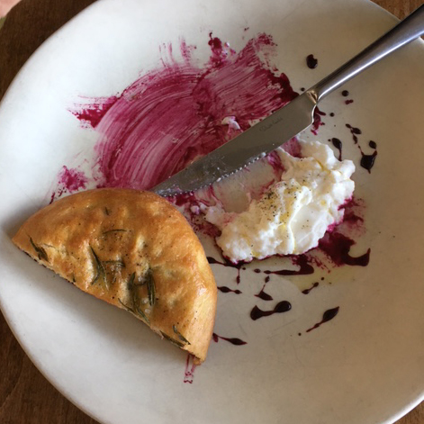 Rustic Canyon-focaccia-beet molasses-anneliesz