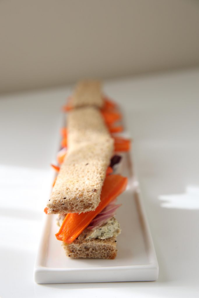 Roasted Carrot Finger Sandwiches - anneliesz