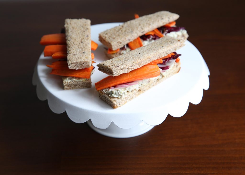 Roasted Carrot Finger Sandwiches - anneliesz