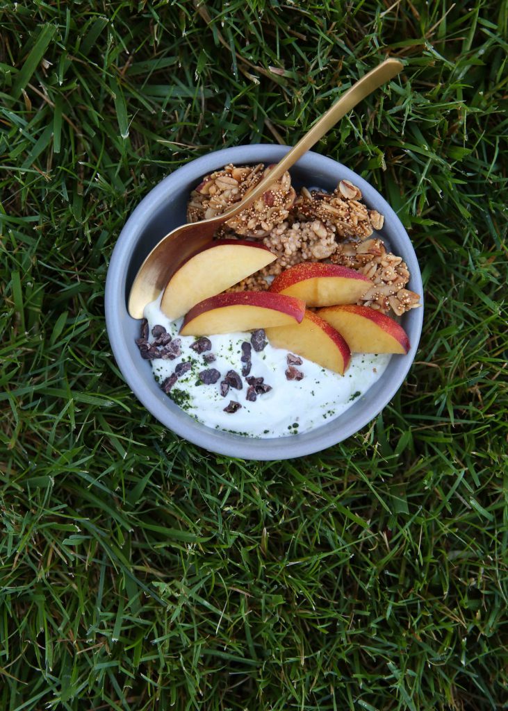 The grass was impossibly green at California Food Photography Workshop so it had to be a background.