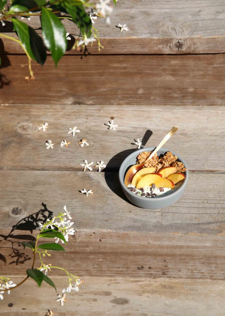 I didn't style the flowers, but strategically positioned the bowl at California Food Photography Workshop.