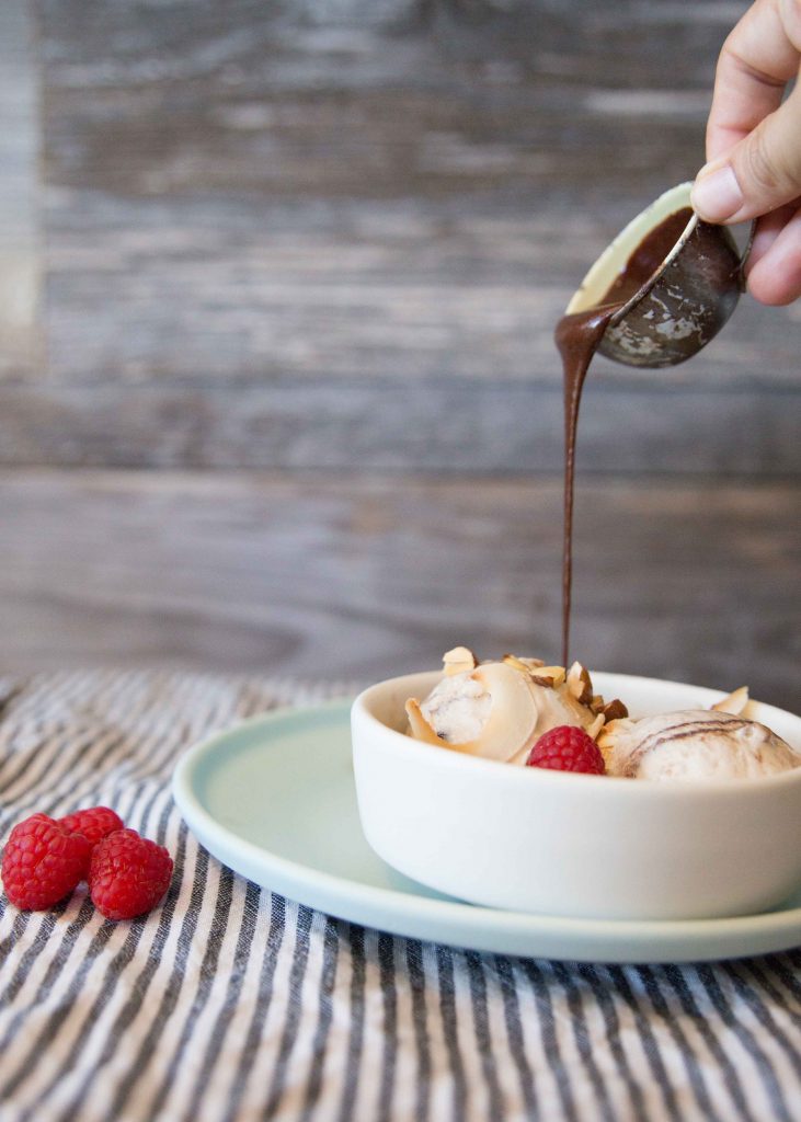 Practicing pouring (before devouring!) at California Food Photography Workshop.