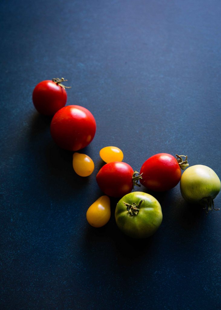 Heirloom tomato season is never long enough for me. I like adding tomatoes to this rye berry breakfast casserole.