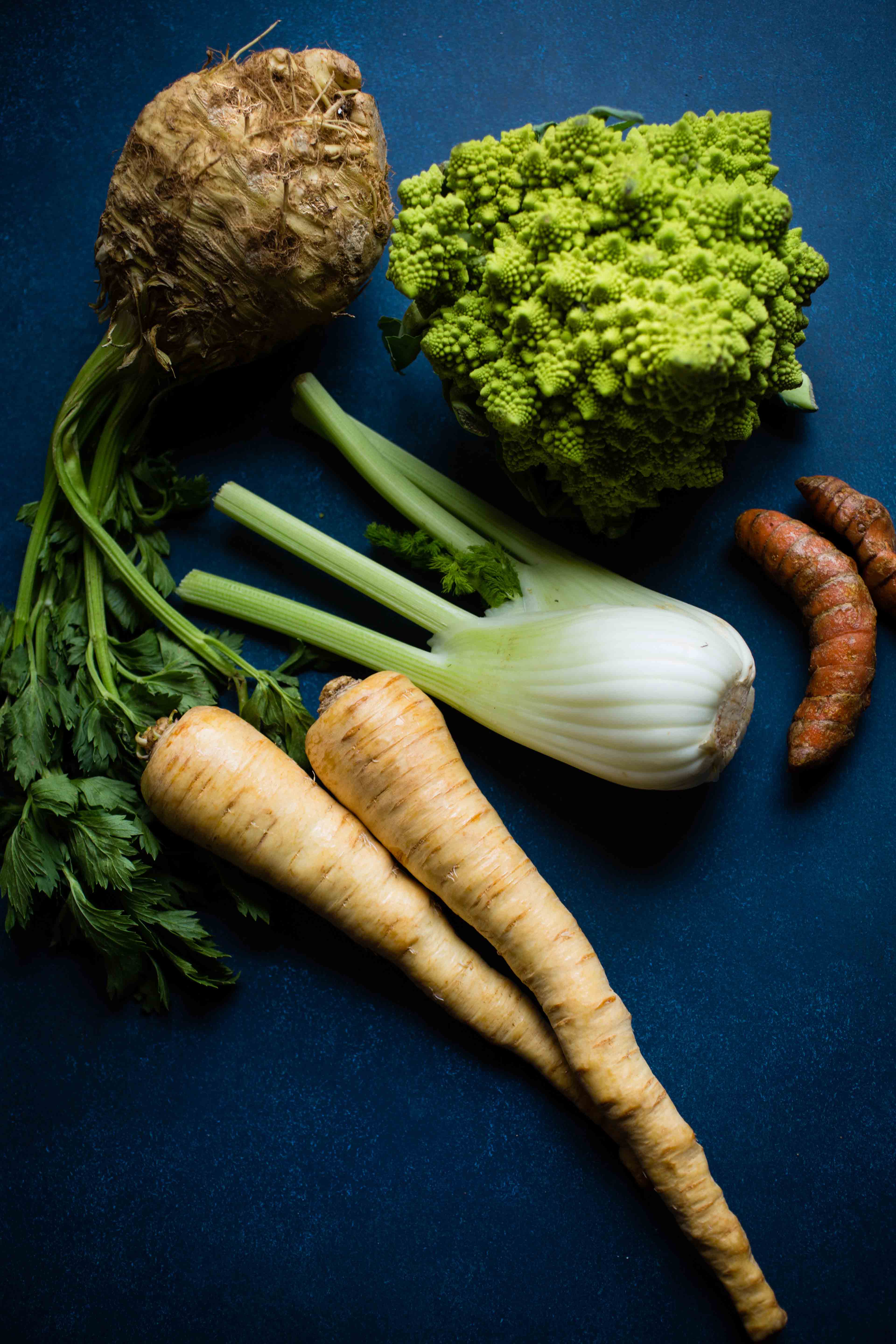 Romanesco Soup pulls together rich flavors from parsnips, fennel, and celery root.