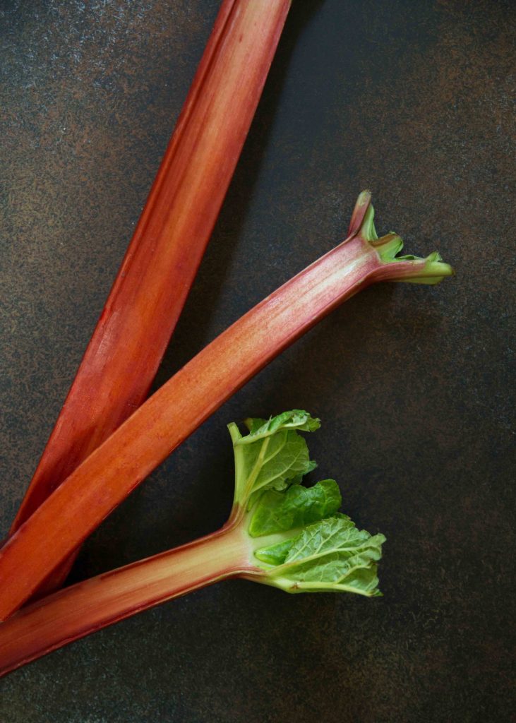 Rhubarb season is just a blip but not so brief you can't make rose rhubarb fools.