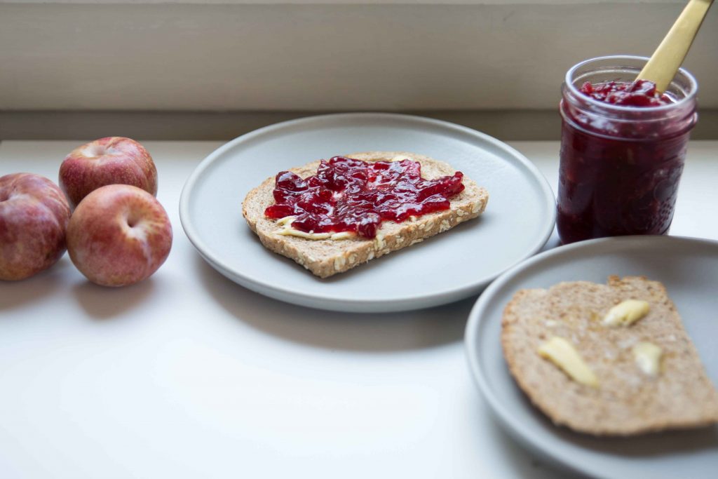 End of summer spread on toast tastes like Dapple Dandy Jam.