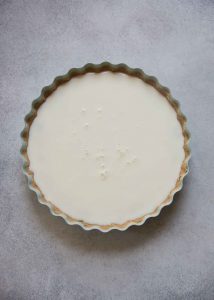 The yogurt layer is fairly easy to make for the yogurt jam tart. Use agar agar to gel the yogurt for a stiff set.