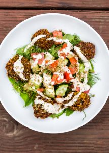 The Goldie falafel Israeli chopped salad from Israeli Soul cookbook is the kind of summer lunch or light supper you'll crave.