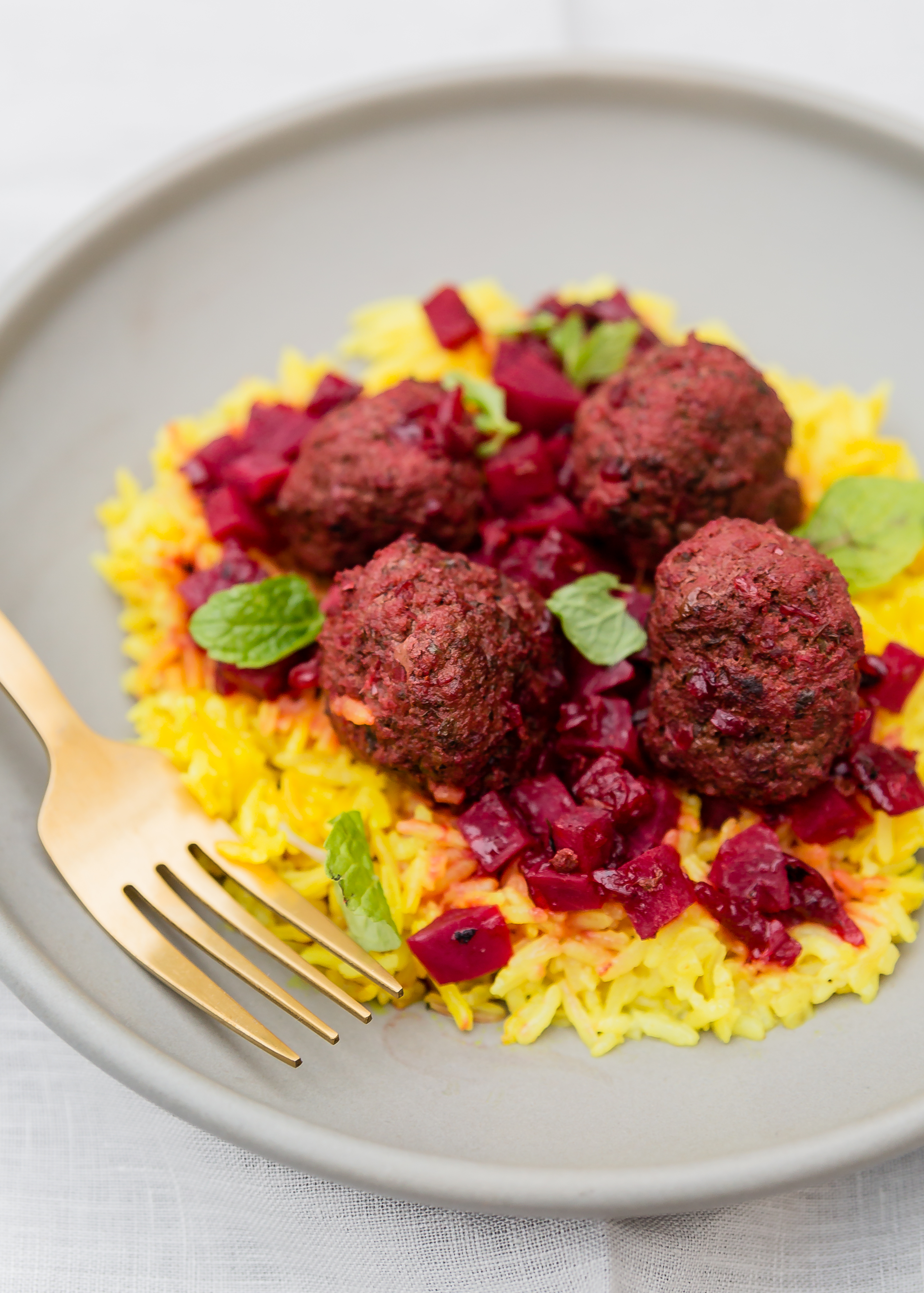 The Persian meatballs with beets from Israeli Soul cookbook wasn't my favorite dish from the book, but it is certainly eye-catching and would make quite an impression.